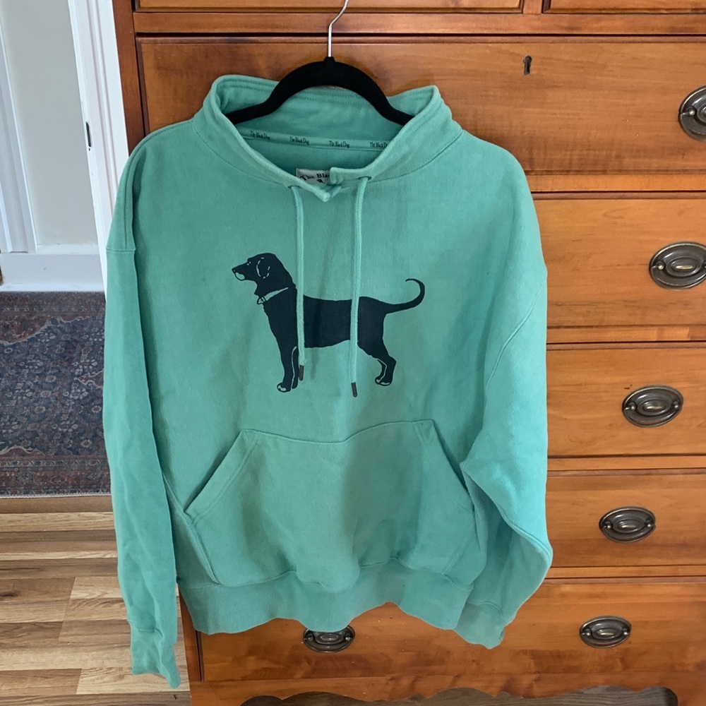 Green Black Dog Hoodie